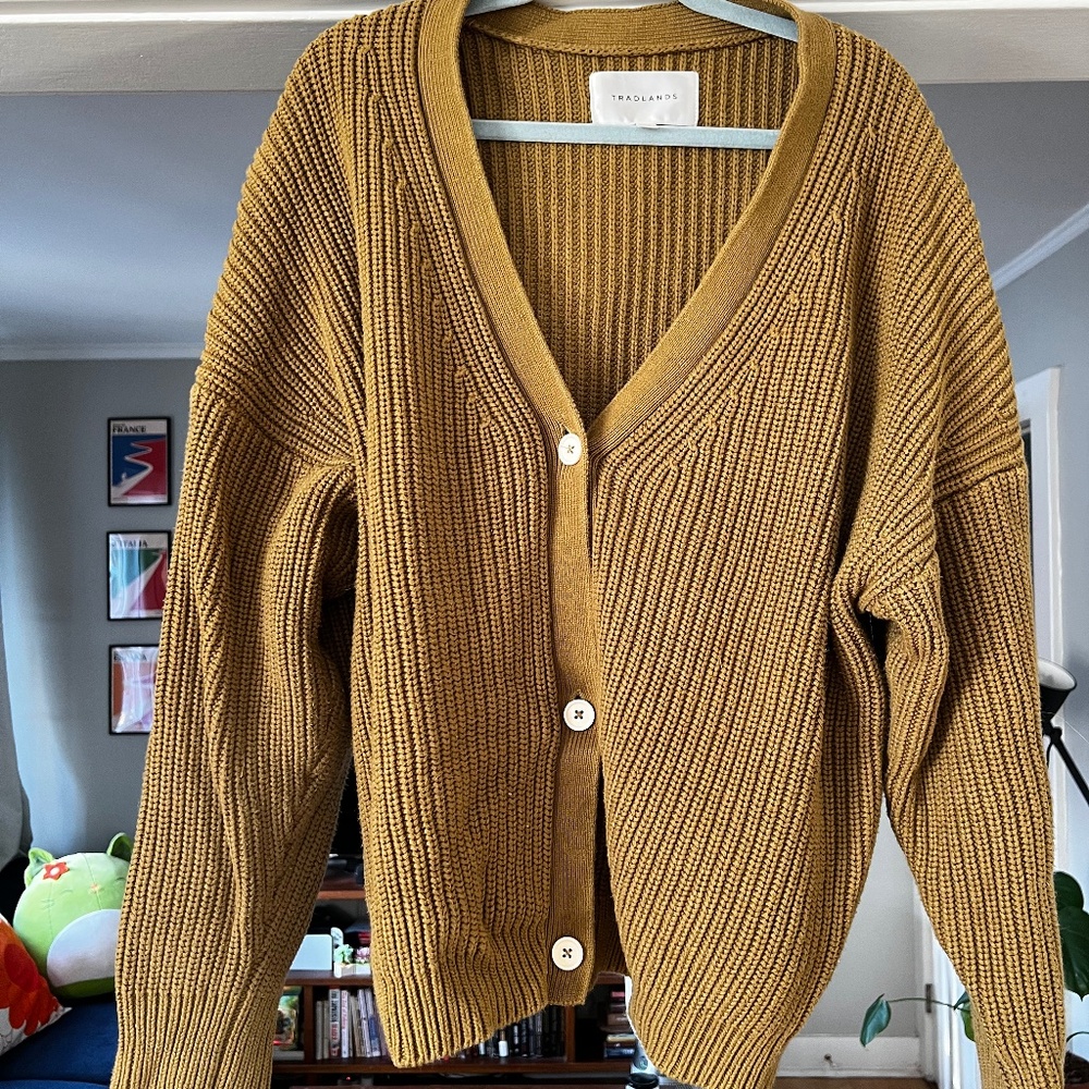 Tradlands Olive Green Shelter Cardigan